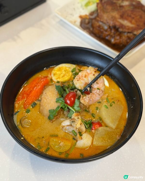 南朗山道熟食市場😋海鮮喇沙米線超正🍜超大塊雞排❤️