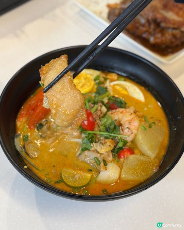 南朗山道熟食市場😋海鮮喇沙米線超正🍜超大塊雞排❤️