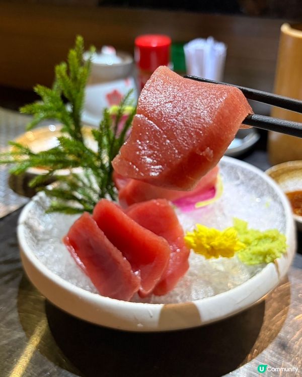 藍旗吞拿魚刺身🤤和牛壽喜鍋暖笠笠🍲！