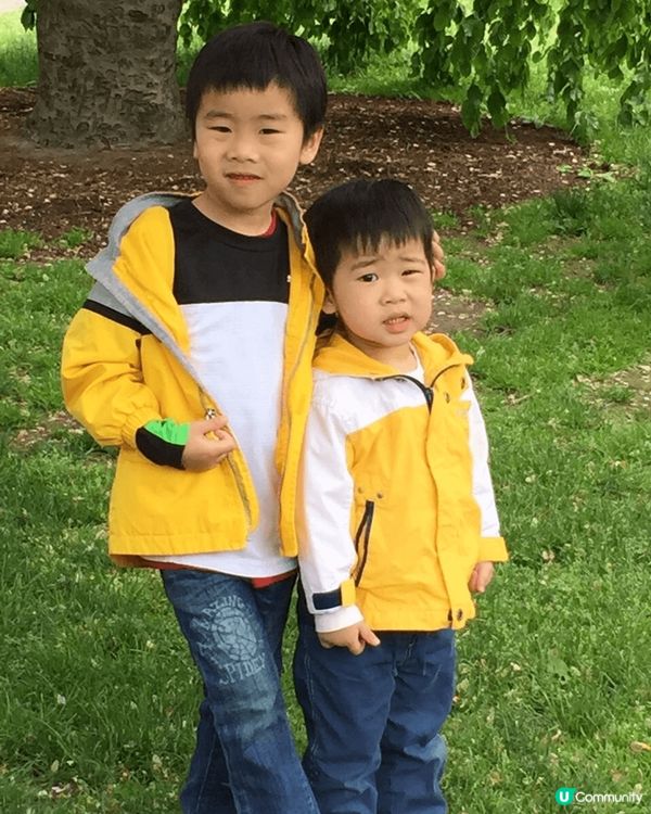 第一次帶兩個小朋友去公園賞花，佢哋第一次見到蒲公英，好奇吹散...