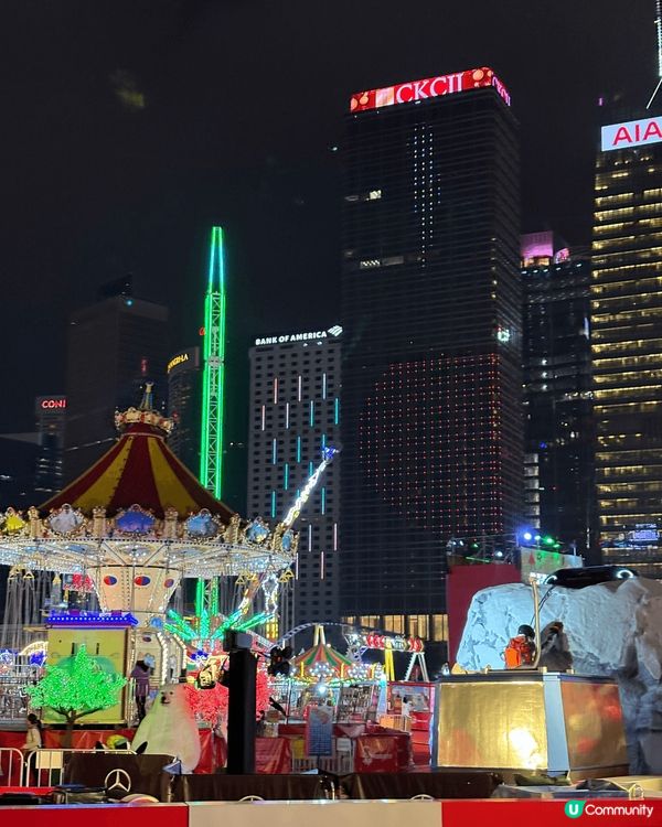 每年的冬天,在中環海濱舉行的冬日盛典