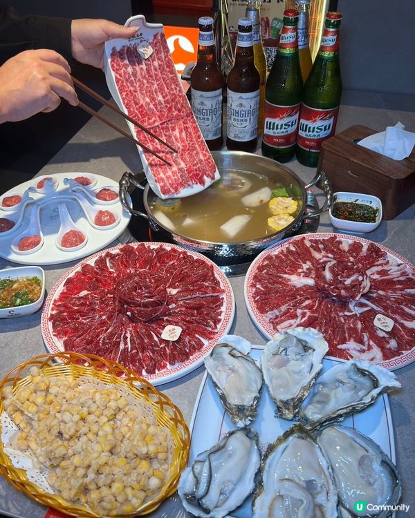 黃肥牛🤤雪花牛😍手打牛丸😋！合悅真牛打卡！