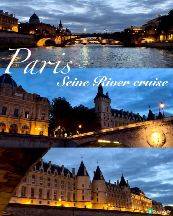 巴黎塞納河浪漫遊船！🇫🇷✨ 奢華美食之旅！