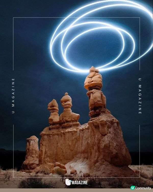 外星人來襲？天空驚現神秘光線！攝影師用無人機畫出異次元通道！