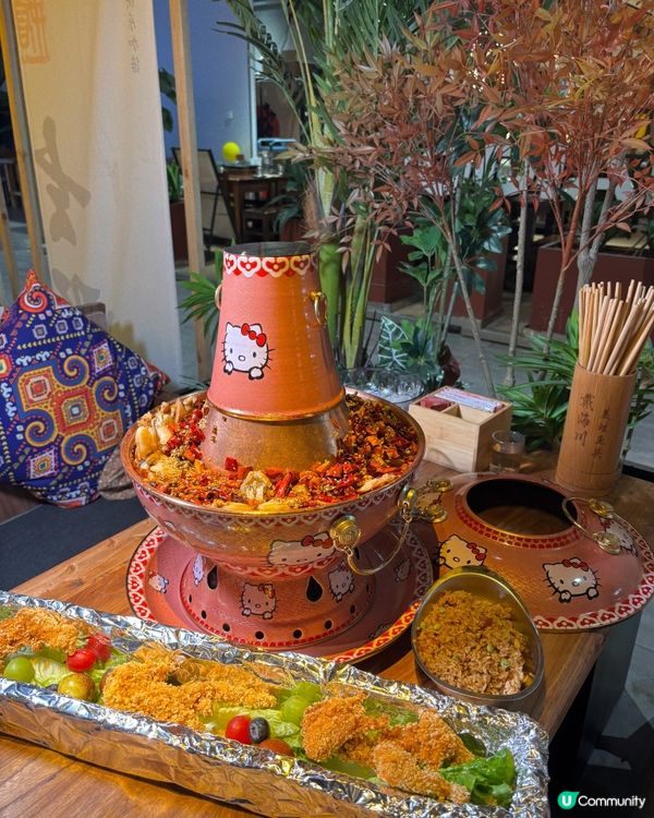 🎀深圳｡HelloKitty主題鍋牛蛙黑魚火鍋🍲🎀