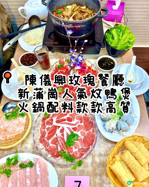 新蒲崗人氣炆鴨煲 火鍋配料款款高質