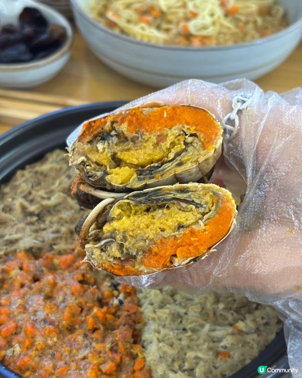 蟹黃控衝呀！🦀蟹興記蟹黃面🤤！