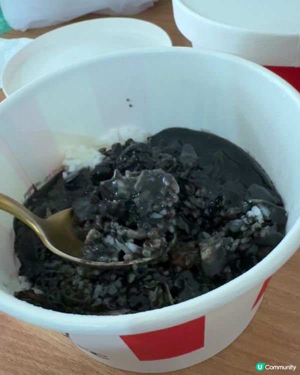 ［糧尾恩物］ 22蚊兩個大飯 & 墨汁雞皇飯