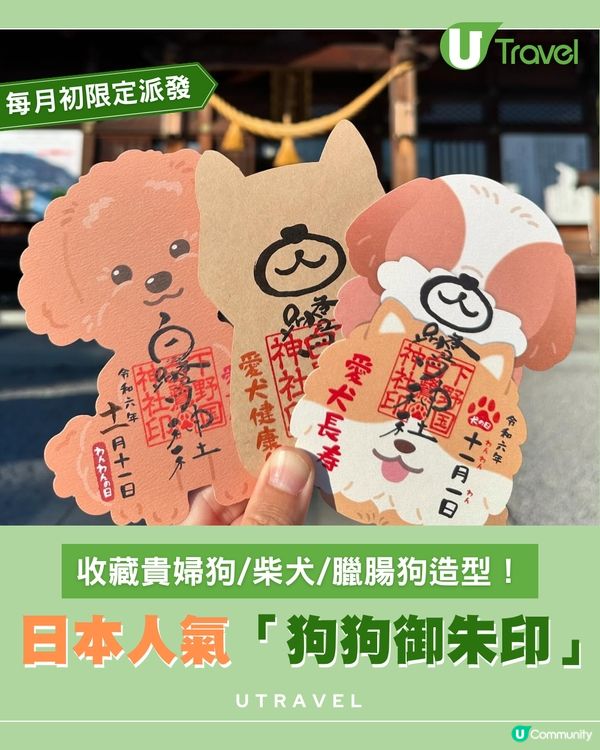 每月11日限定！日本白鷺神社「狗狗御朱印」