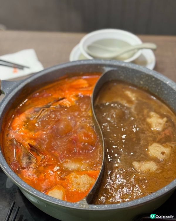 牛気邊爐🍲海鮮番茄湯正到爆😋