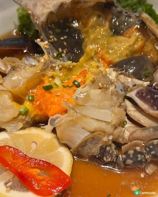 尖咀海陸空🇰🇷醬油蟹🦀蟹膏爆多🤤