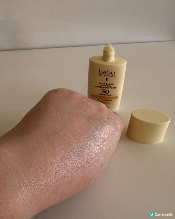 好物分享🌟「Babo Botanicals 」礦物防曬乳液🧴