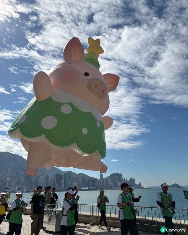 聖誕好去處🌟全港首個巨型IP氣球巡遊綵排登陸西九啦🥳