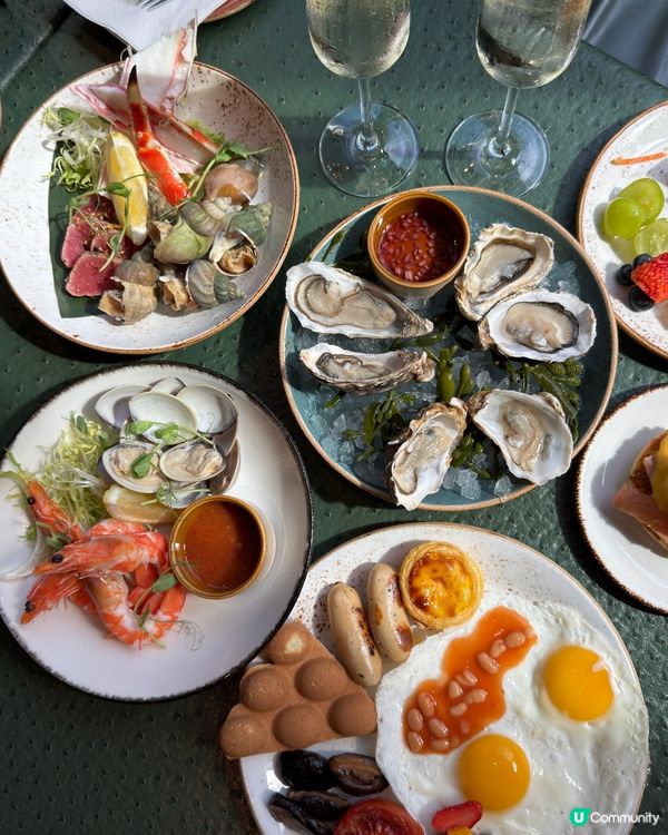 週末嘆海鮮早午餐！🦀🦐😋