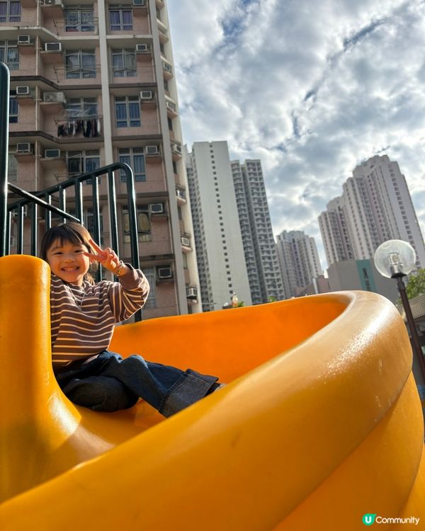 媽咪帶我落公園玩！☀️ 童年開心最重要！🥳