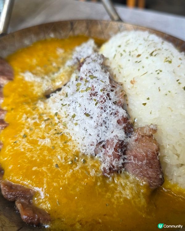 健康焗雞 x鐵板芝士咖喱牛肋肉飯