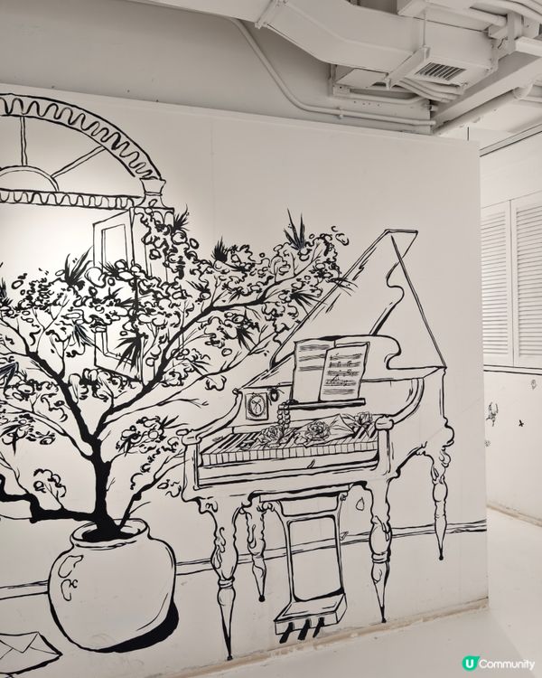 黑白畫風cafe，必點富士芝櫻祭Tiramisu