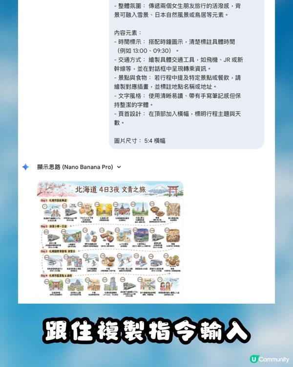 文字行程秒變日系繪本！教你用Gemini AI 一鍵打造專屬手繪旅遊地圖～CHIIKAWA風都整到！