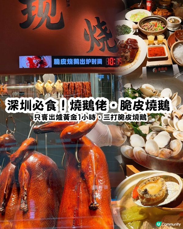 深圳燒鵝佬！脆皮燒鵝🤤皮脆肉嫩！😋