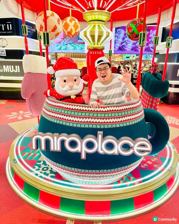 聖誕老人出現啦!尖東美麗華廣場地庫~