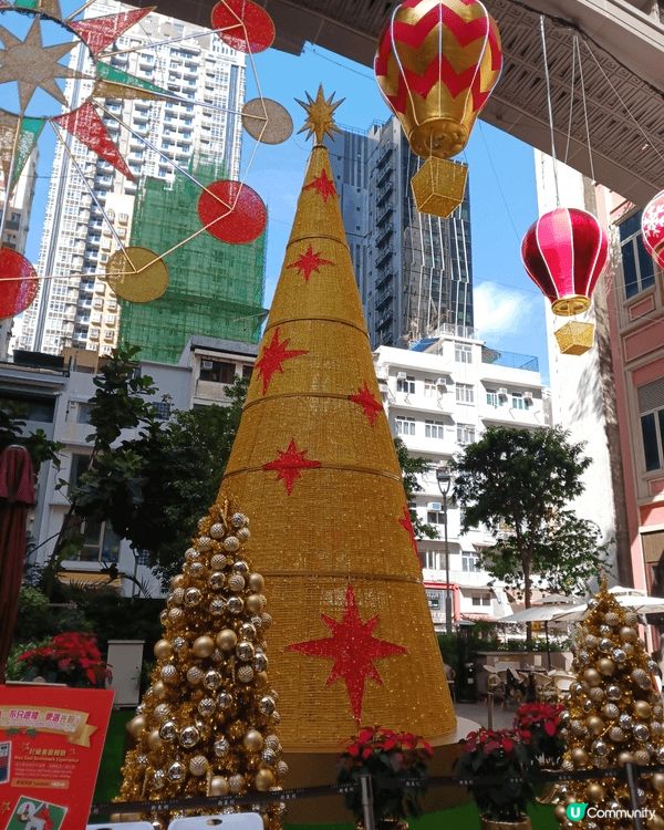 中環匯豐銀行總行：聖誕裝飾，氣勢磅薄。