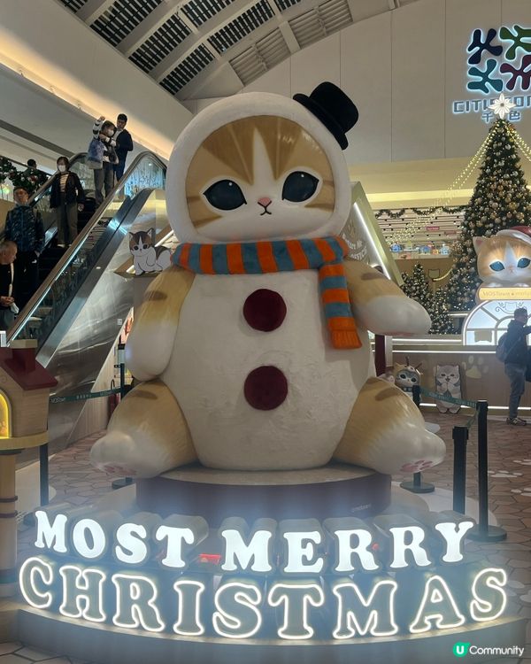 新港城貓貓聖誕探險記！😻 3米高巨貓等你嚟影相📸