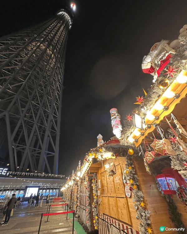 東京晴空塔化身聖誕樹 , 加倍夢幻!