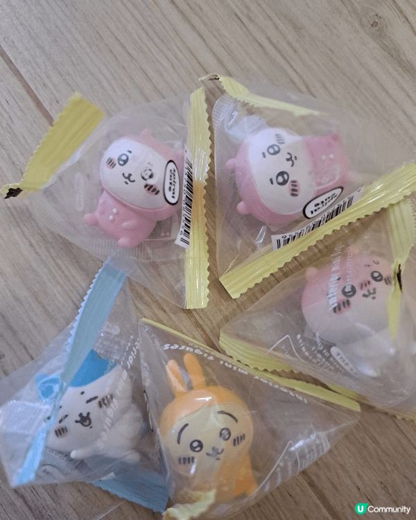 全部夾公仔夾出黎，最容易係三角包裝的Chiikawa fig...