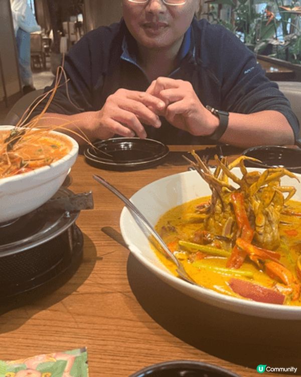 深圳卓悅中心泰國餐廳泰香米，性價比很高，當日叫了泰式豬頸肉、...