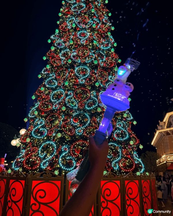 聖誕留港，可以去廸士尼，廿十周年加聖誕節🎄，氣氛超好，夜晚除...