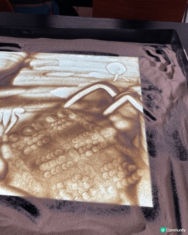 沙畫親子工作坊有趣又減壓😍