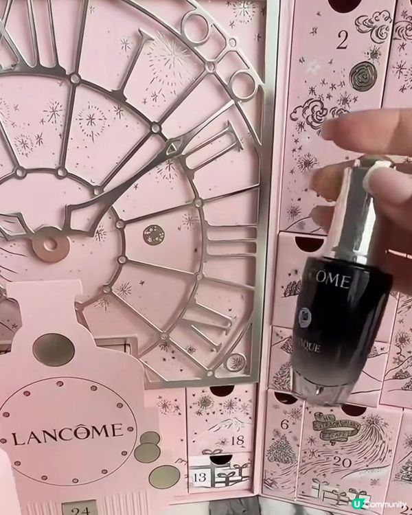 拆箱蘭蔻聖誕日曆🎄！粉嫩外殼勁吸睛😍