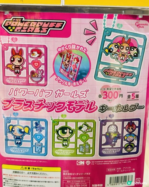 日本 390 Yen掃最新人氣卡通人物精品 Care Bears, Powerpuff Girls, SunSun
