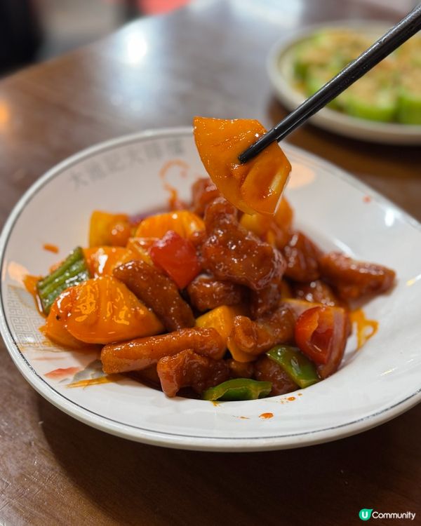 拔絲新鮮菠蘿咕嚕肉🤤啟德大池記大排檔😋新開張小菜$38起!