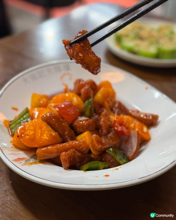 拔絲新鮮菠蘿咕嚕肉🤤啟德大池記大排檔😋新開張小菜$38起!