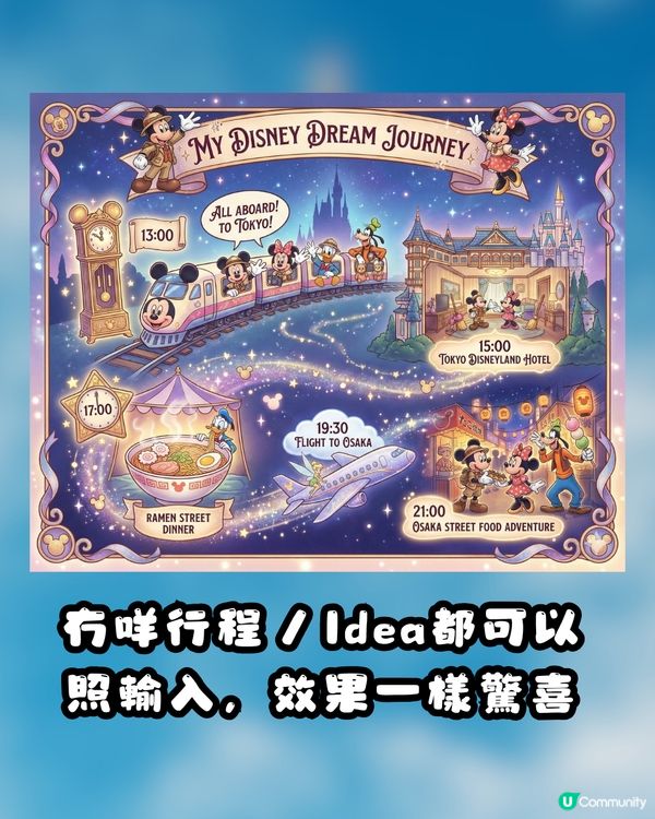 文字行程秒變日系繪本！教你用Gemini AI 一鍵打造專屬手繪旅遊地圖～CHIIKAWA風都整到！