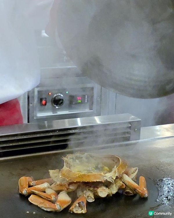 鐵板燒原隻蟹+北海道A5和牛