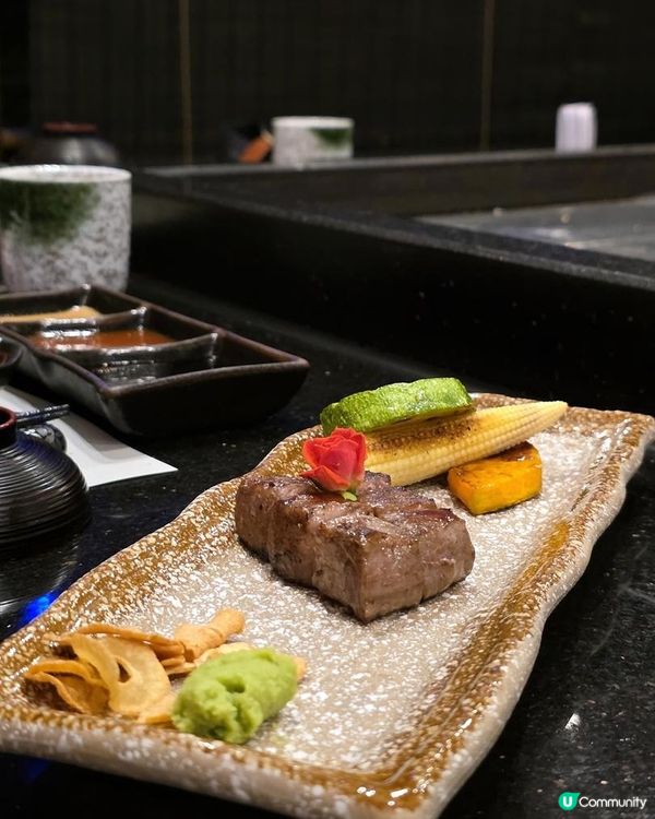 鐵板燒原隻蟹+北海道A5和牛