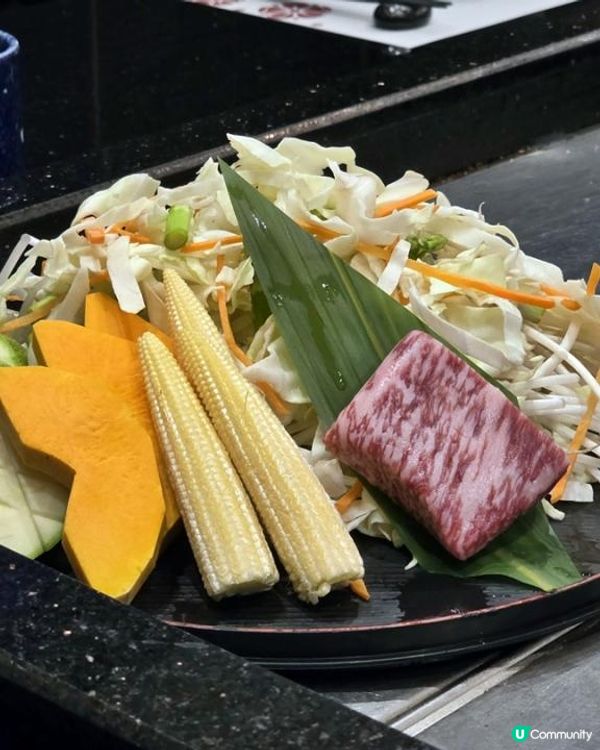 鐵板燒原隻蟹+北海道A5和牛