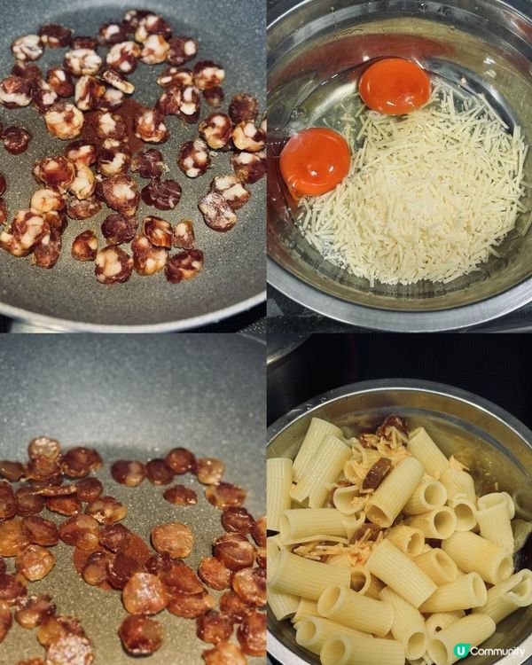 奇華⚡️臘腸卡邦尼粗管意粉⚡️