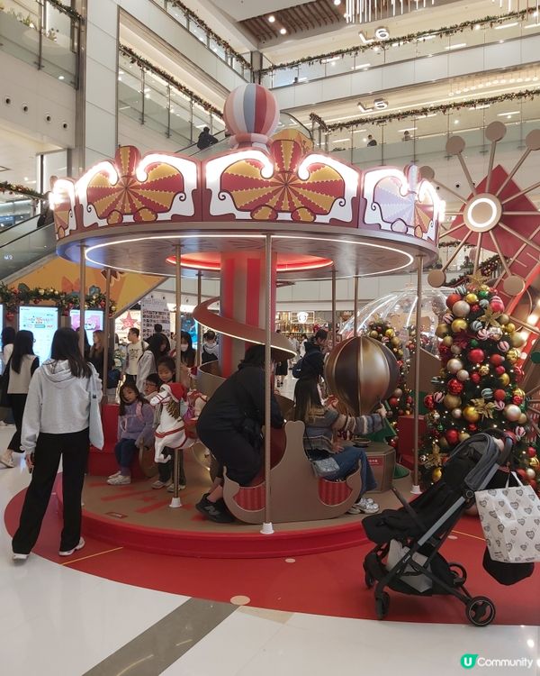 沙田新城市廣場聖誕嘉年華開鑼！❄️ 6米滑梯勁好玩！🥳