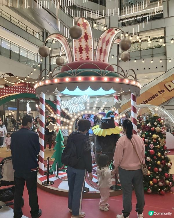 沙田新城市廣場聖誕嘉年華開鑼！❄️ 6米滑梯勁好玩！🥳