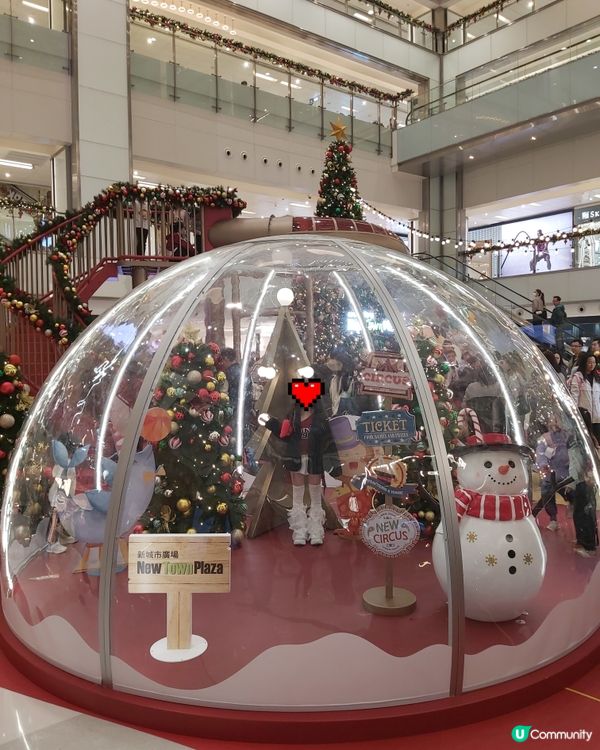 沙田新城市廣場聖誕嘉年華開鑼！❄️ 6米滑梯勁好玩！🥳