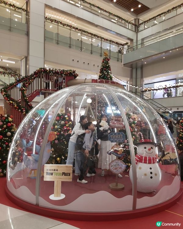 沙田新城市廣場聖誕嘉年華開鑼！❄️ 6米滑梯勁好玩！🥳