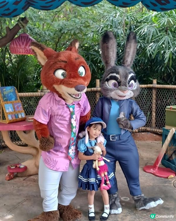 🦊🐰 與優獸大都會2阿力&朱迪合照