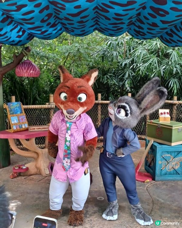 🦊🐰 與優獸大都會2阿力&朱迪合照