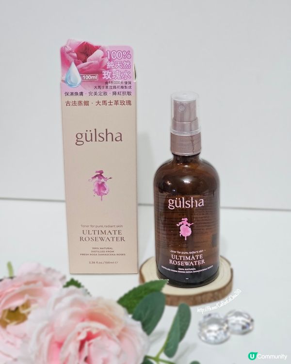 #天然多功能玫瑰水 #gülsha晨露純玫瑰活肌水