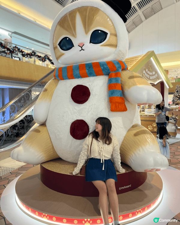 最近係屋企樓下商場優先感受聖誕氣氛同埋同mofusand見面...