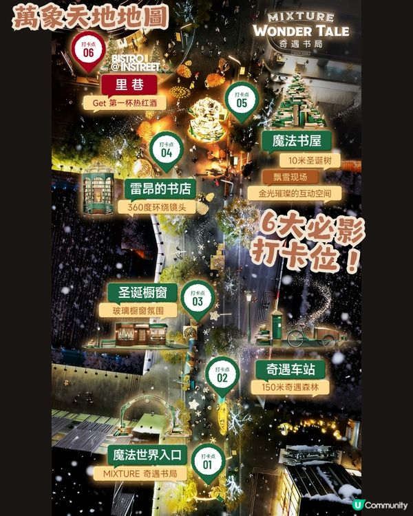 🎄深圳萬象天地 Mixture Wonder Tale ✨10米聖誕書屋+150米森林大道等緊你❄️