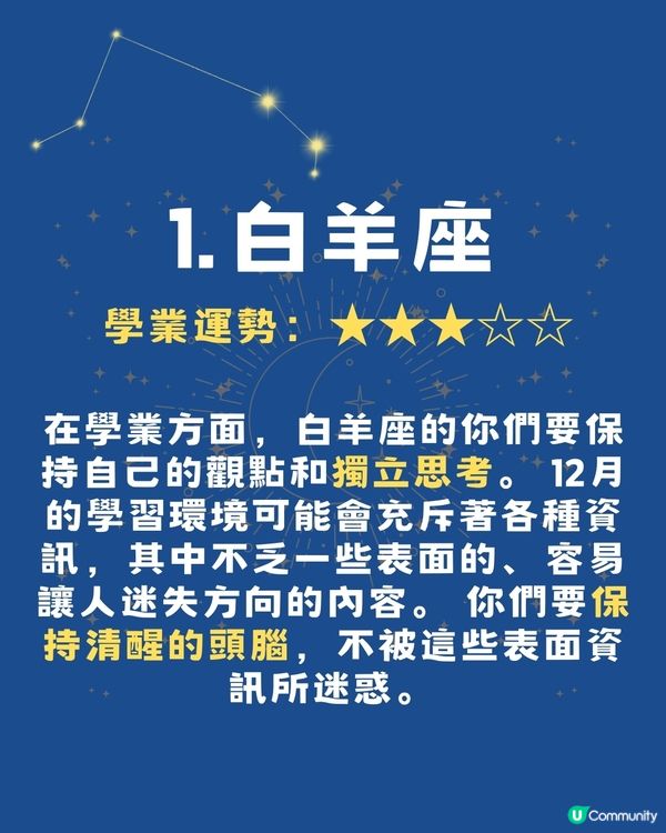 2025年12月12星座事業學業運勢🌟‼️